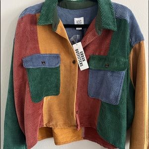 Hip Short Corduroy Multi Color Jacket